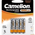 Другой аксессуар для компьютера Camelion  AAA/HR03, 1000 mAh, Rechargeable Batteries Ni-MH, 4 pc(s) 