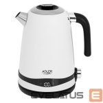 Чайник Adler  Kettle AD 1295w	 Electric, 2200 W, 1.7 L, Stainless steel, 360° rotational base, White 