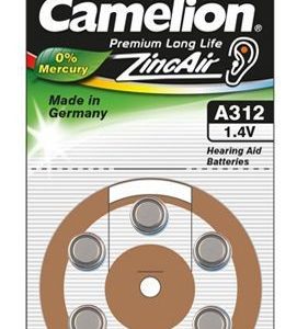 Другой аксессуар для компьютера Camelion  A312/DA312/ZL312, Zinc air cells, 6 pc(s) 