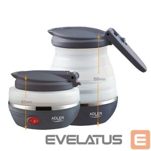 Чайник Adler  Kettle AD 1279 Electric, 750 W, 0.6 L, Silicon, White 