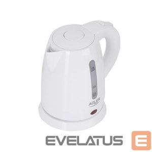 Чайник Adler  Kettle AD 1272 Electric, 1600 W, 1 L, Stainless steel/Polypropylene, 360° rotational base, White 