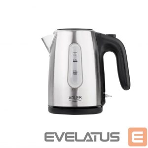 Чайник Adler  Kettle AD 1273 Standard, 1200 W, 1 L, Stainless steel, 360 rotational base, Stainless steel 