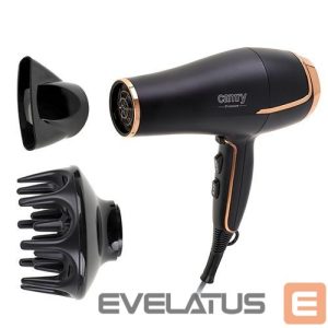 Здравоохранение Camry  Hair Dryer CR 2255 2200 W, Number of temperature settings 3, Diffuser nozzle, Black 