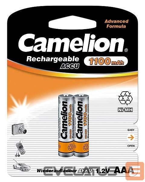 Другой аксессуар для компьютера Camelion AAA/HR03, 1100 mAh, Rechargeable Batteries Ni-MH, 2 pc(s)