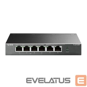 Сервер - Прочие аксессуары TP-Link  Switch TL-SF1006P Unmanaged Desktop 10/100 Mbps (RJ-45) ports quantity 6 PoE+ ports quantity 4 Power supply type External 