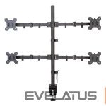 Аксессуар для мониторов Techly  Desk mount for 4 monitors 13-27 inches 4x10kg 
