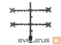 Аксессуар для мониторов Techly  Desk mount for 4 monitors 13-27 inches 4x10kg 