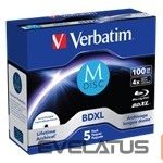 Оптическая матрица Verbatim  VERBATIM BluRay M-DISC BD-R 100GB 5pc 