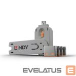 Модули и трансиверы LINDY  USB PORT BLOCKER 4PACK/ORANGE 40453 