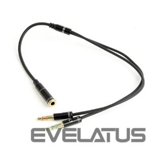 Кабель Gembird  CABLE AUDIO 3.5MM SOCKET TO/2X3.5MM PLUG CCA-418M 