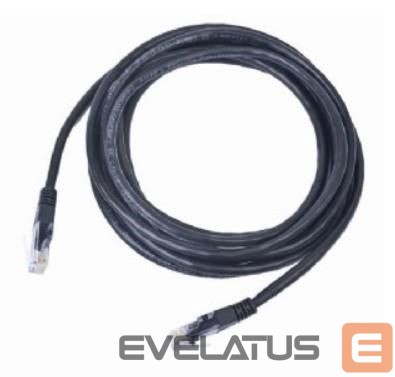 Коммутатор Gembird PATCH CABLE CAT5E UTP 5M/BLACK PP12-5M/BK