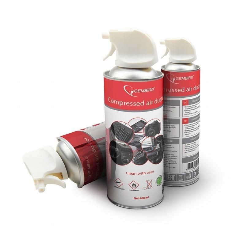 Для кухни Gembird COMPRESSED AIR DUSTER 400ML/CK-CAD-FL400-01