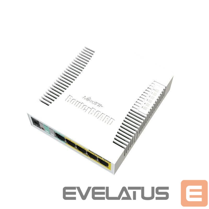 Коммутатор Mikrotik Switch||CSS106-1G-4P-1S|5x10Base-T / 100Base-TX / 1000Base-T|1xSFP|CSS106-1G-4P-1S