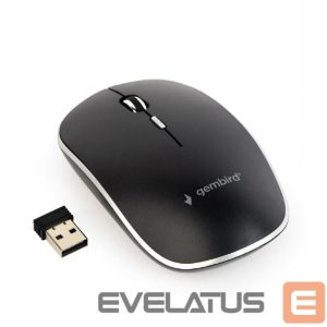 Компьютерная мышь Gembird  MOUSE USB OPTICAL WRL BLACK/SILENT MUSW-4BS-01 