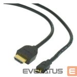 Аксессуар для мониторов Gembird  CABLE HDMI-MICRO HDMI 3M V.2.0/BLK CC-HDMID-10 