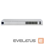 Коммутатор UBIQUITI  Switch||USW-16-POE|Type L2|Desktop/pedestal|Rack|16x10Base-T / 100Base-TX / 1000Base-T|2xSFP|PoE ports 16|PoE+ ports 8|18 Watts|USW-16-POE 