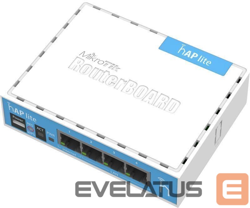 Роутер Mikrotik Access Point||IEEE 802.11 b/g|IEEE 802.11n|4x10Base-T / 100Base-TX|RB941-2ND