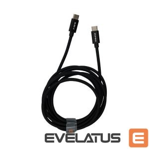 Кабель Evelatus  Flex Cable Pro USB 2.0 Type C to Type C 2M 100W 5A Black