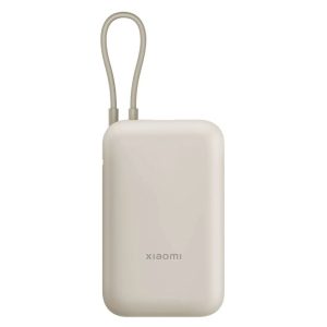 Внешний аккумулятор Xiaomi  Power Bank 10 000 mAh (Integrated Cable) USB-A/USB-C Beige