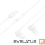 Проводные наушники Hoco  M113 Clear universal digital earphones with microphone iP White