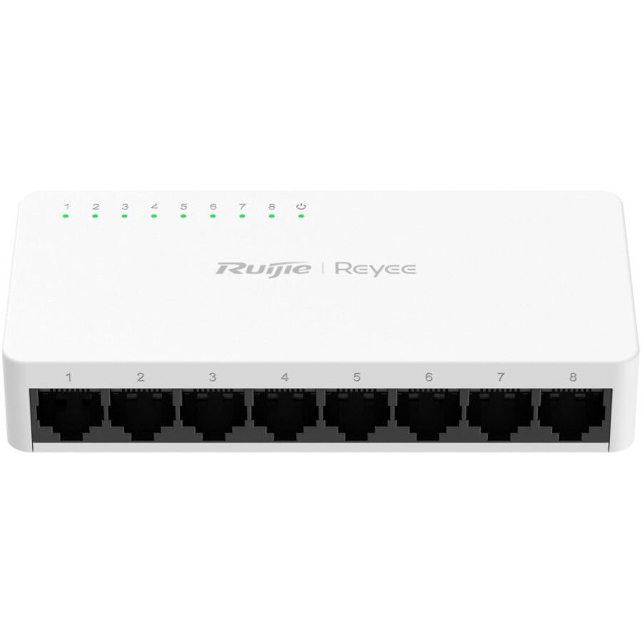 Бытовая электроника Ruijie Komutators Ruijie RG-ES08G-L 8-Port 10/100/1000 Mbps Unmanaged Non-PoE