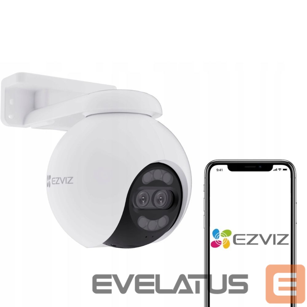 IP-камеры EZVIZ H80x Outdoor IP65 Dual lens 8MP+2MP 4K Camera Pan & Tilt 360 MicroSD / Night vision White