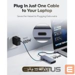 Роутер Cudy  UH500 PortMate USB-C 6-in-1 Hub 4K 30Hz HDMI USB-C PD 4x USB-A 3.0 Aluminum Grey 