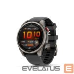Умные часы Garmin  Fenix 8 Pro – 47 mm, AMOLED, Sapphire, Titanium with Graphite/black silicone band sport watch 