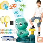 игрушки Kiddyz  KT1 Dino Flying disc Catapult launcher toy with x2 Rockets 
