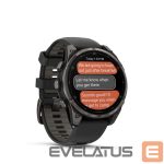 Умные часы Garmin  Fenix 8 Pro – 47 mm, AMOLED, Sapphire, Carbon grey DLC titanium with Black/pebble band