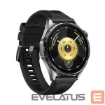 Умные часы Huawei  Watch GT6 46mm Stainless Steel Case with Black Fluoroelastomer Strap Black