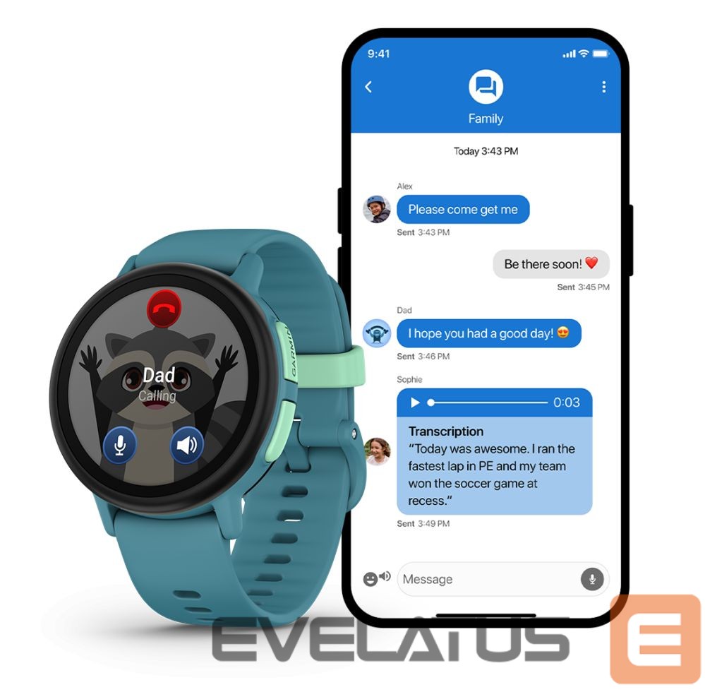 Умные часы Garmin Bounce 2, GPS, Wi-Fi, LTE, kids watch Turquoise