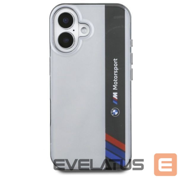 Другой аксессуар для телефона BMW BMW Motosport IML Vertical Stripe iPhone 16 Case - Gray