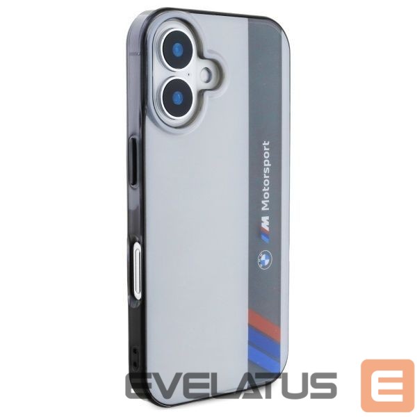 Другой аксессуар для телефона BMW BMW Motosport IML Vertical Stripe iPhone 16 Case - Gray