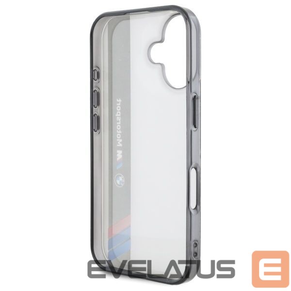 Другой аксессуар для телефона BMW BMW Motosport IML Vertical Stripe iPhone 16 Case - Gray