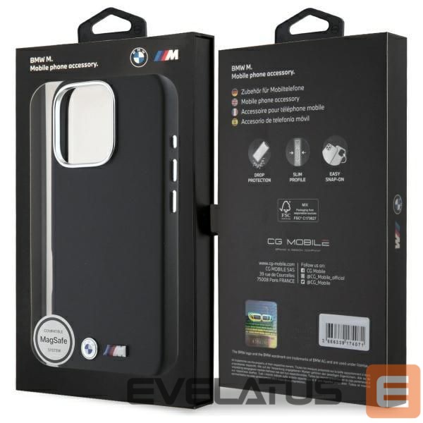 Другой аксессуар для телефона BMW BMW M Smooth Full Wrapped Metal MagSafe case for iPhone 16 Pro - black