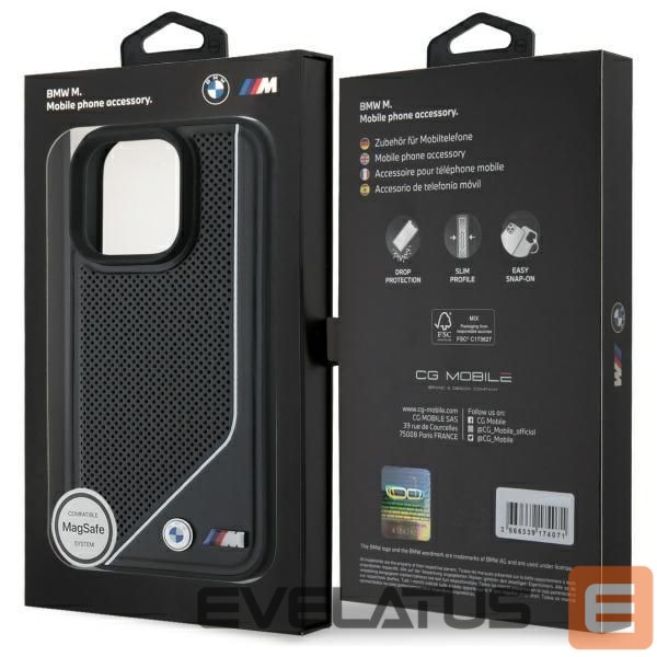 Другой аксессуар для телефона BMW BMW M Perforated Twisted Line MagSafe case for iPhone 16 Pro - black