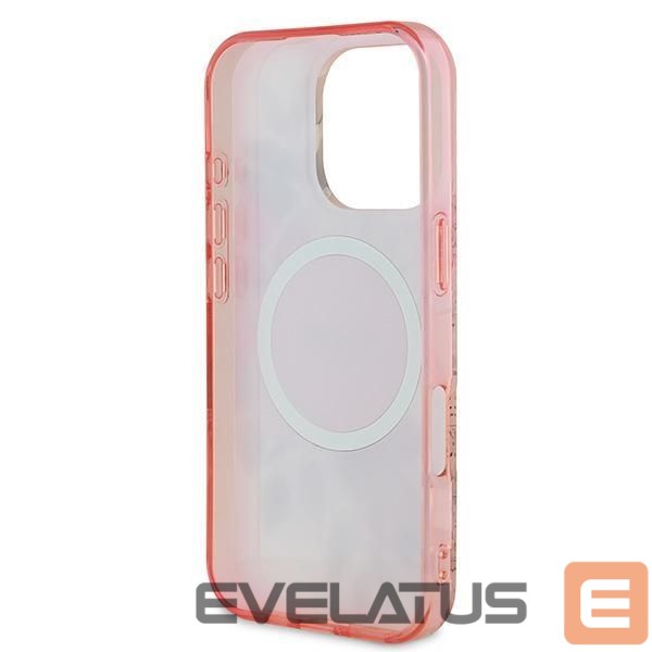 Другой аксессуар для телефона Guess Guess IML Flower & Tonal Circle MagSafe iPhone 16 Pro Max Case - Pink