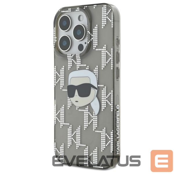 Другой аксессуар для телефона Karl Lagerfeld Karl Lagerfeld IML Karl Head Electroplated iPhone 16 Pro Case - Black