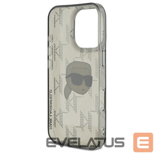 Другой аксессуар для телефона Karl Lagerfeld Karl Lagerfeld IML Karl Head Electroplated iPhone 16 Pro Case - Black