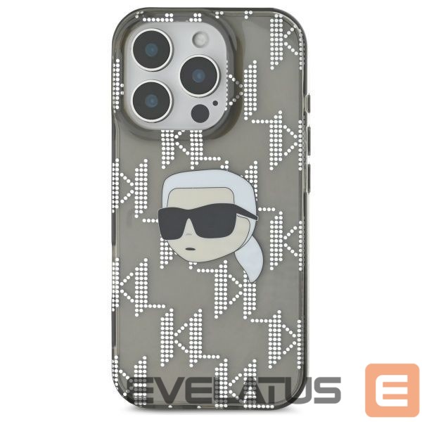 Другой аксессуар для телефона Karl Lagerfeld Karl Lagerfeld IML Karl Head Electroplated iPhone 16 Pro Case - Black