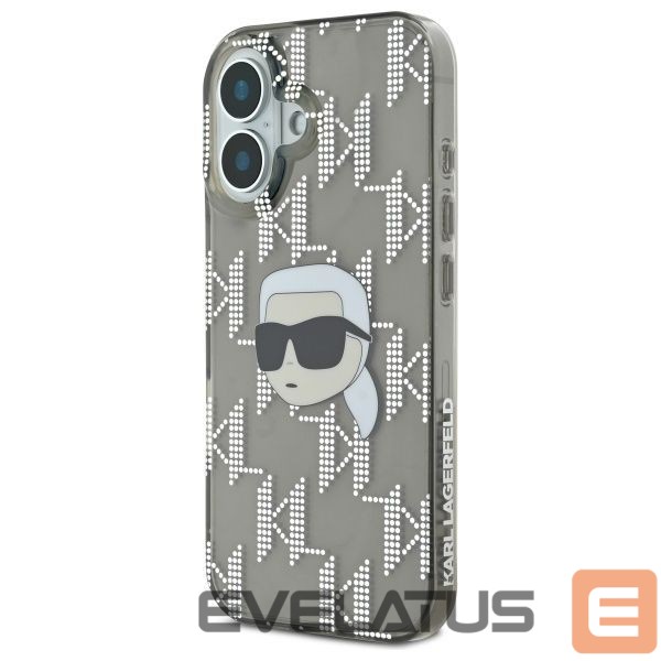Другой аксессуар для телефона Karl Lagerfeld Karl Lagerfeld IML Karl Head Electroplated iPhone 16 Case - Black
