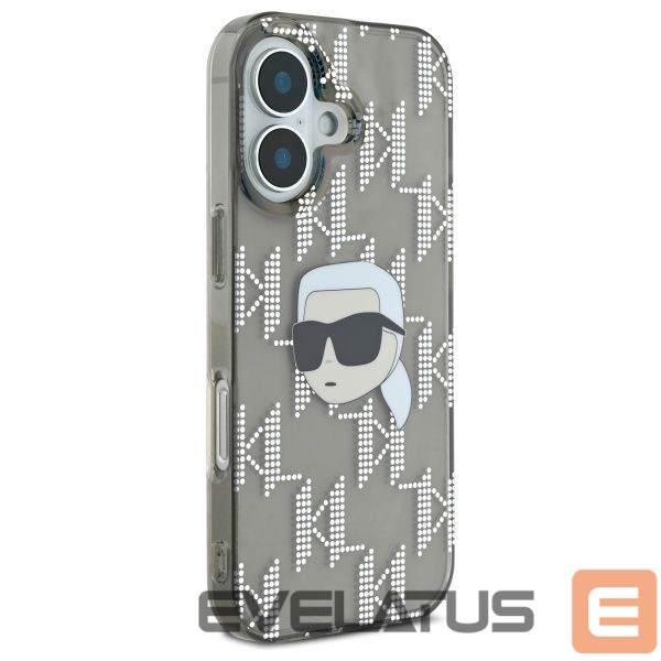 Другой аксессуар для телефона Karl Lagerfeld Karl Lagerfeld IML Karl Head Electroplated iPhone 16 Case - Black