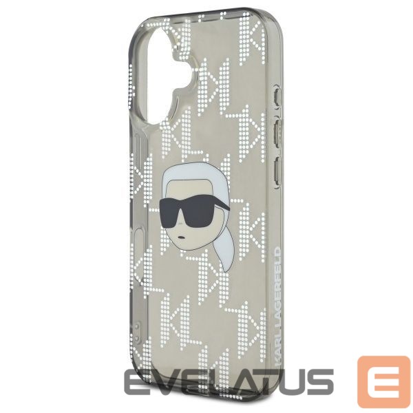 Другой аксессуар для телефона Karl Lagerfeld Karl Lagerfeld IML Karl Head Electroplated iPhone 16 Case - Black