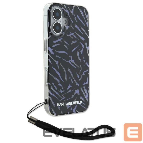 Другой аксессуар для телефона Karl Lagerfeld Karl Lagerfeld Zebra With Cord iPhone 16 Case - Purple