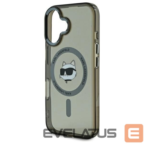 Другой аксессуар для телефона Karl Lagerfeld Karl Lagerfeld IML Metal Choupette Head MagSafe iPhone 16 Case - Black