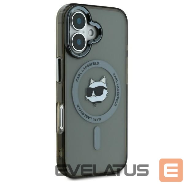 Другой аксессуар для телефона Karl Lagerfeld Karl Lagerfeld IML Metal Choupette Head MagSafe iPhone 16 Case - Black