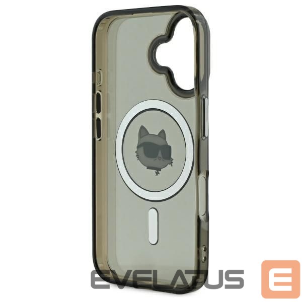 Другой аксессуар для телефона Karl Lagerfeld Karl Lagerfeld IML Metal Choupette Head MagSafe iPhone 16 Case - Black
