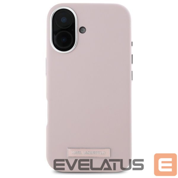 Другой аксессуар для телефона Karl Lagerfeld Karl Lagerfeld FW Metal Plate MagSafe iPhone 16 Case - Pink