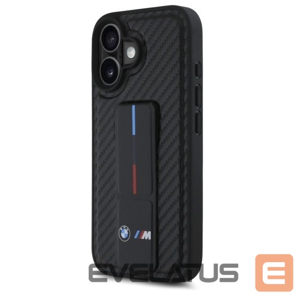 Другой аксессуар для телефона BMW BMW M Grip Stand Smooth and Carbon case for iPhone 16 - black